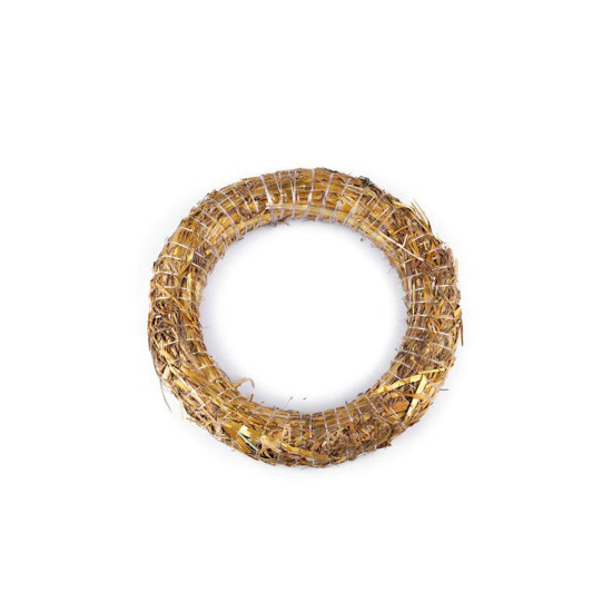 Straw wreath ø30 cm - Ivory (8 Pieces)