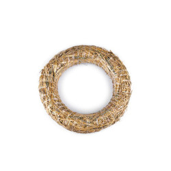 Straw wreath ø30 cm - Ivory (1 Piece)