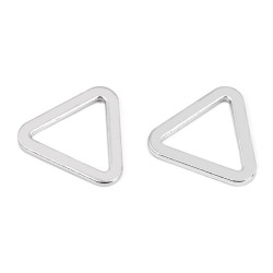 Flat triangle buckle width 20 mm - Nickel (100 Pieces)