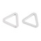Flat triangle buckle width 20 mm - Nickel (100 Pieces)