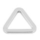 Flat triangle buckle width 20 mm - Nickel (2 Pieces)