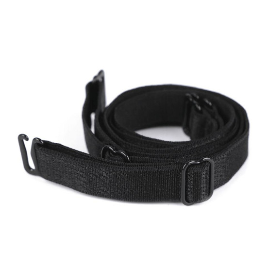 Ramiączka do biustonosza szerokość 12 mm z metalowym zapięciem - Czarny (50 Pary) Ramiączka do biustonosza szerokość 12 mm z metalowym zapięciem - Czarny (50 Pary)