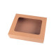 Paper box with see-through window - Natural brown (20 Pieces) Paper box with see-through window - Natural brown (20 Pieces)