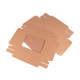 Paper box with see-through window - Natural brown (20 Pieces) Paper box with see-through window - Natural brown (20 Pieces)