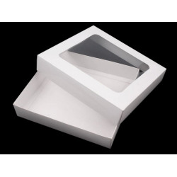 Geschenkbox aus papier mit fenster - Weiß (20 Stücke)