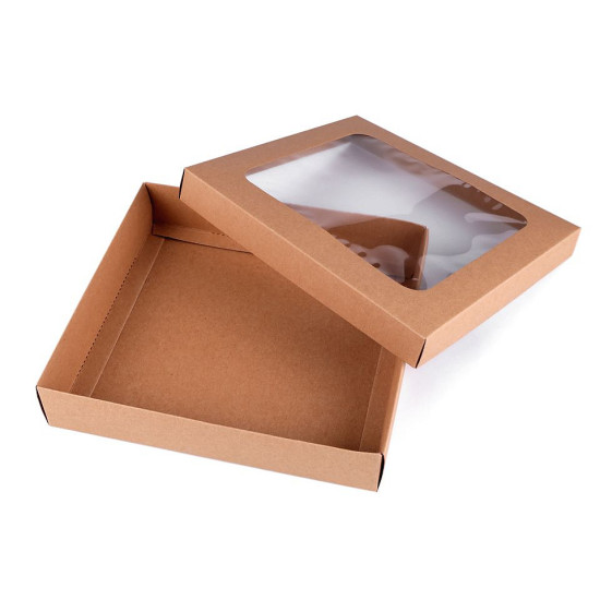 Paper box with see-through window - White (20 Pieces) Paper box with see-through window - White (20 Pieces)