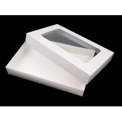 Geschenkbox aus papier mit fenster - Weiß (20 Stücke)