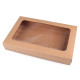 Paper box with see-through window - Natural brown (20 Pieces) Paper box with see-through window - Natural brown (20 Pieces)