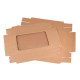 Paper box with see-through window - Natural brown (20 Pieces) Paper box with see-through window - Natural brown (20 Pieces)