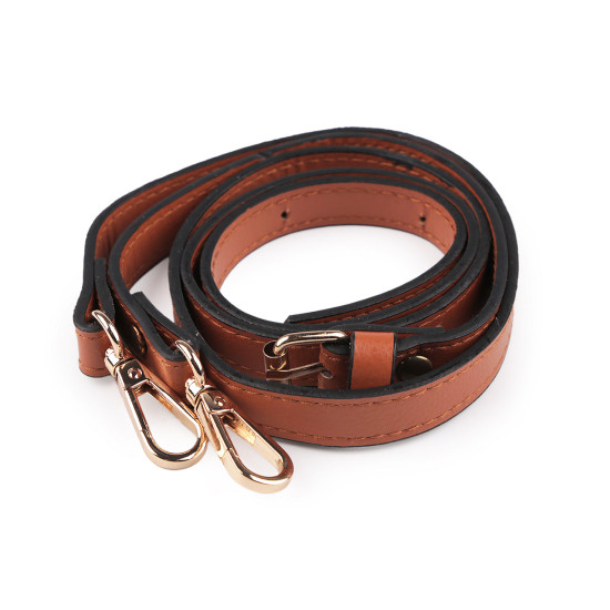 Long eco leather strap / handbag strap with snap hooks, width 1.5 cm - Lightbeige (1 Piece) Long eco leather strap / handbag strap with snap hooks, width 1.5 cm - Lightbeige (1 Piece)
