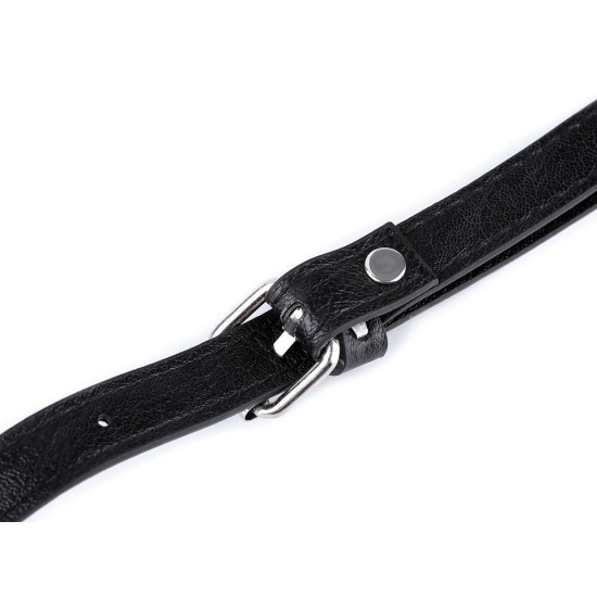 Long eco leather strap / handbag strap with snap hooks, width 1.5 cm - Lightbeige (1 Piece) Long eco leather strap / handbag strap with snap hooks, width 1.5 cm - Lightbeige (1 Piece)
