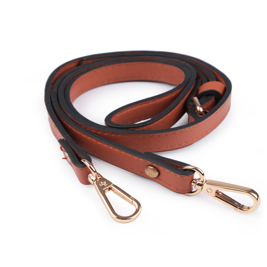 Long eco leather strap / handbag strap with snap hooks, width 1.5 cm - Lightbeige (1 Piece) Long eco leather strap / handbag strap with snap hooks, width 1.5 cm - Lightbeige (1 Piece)