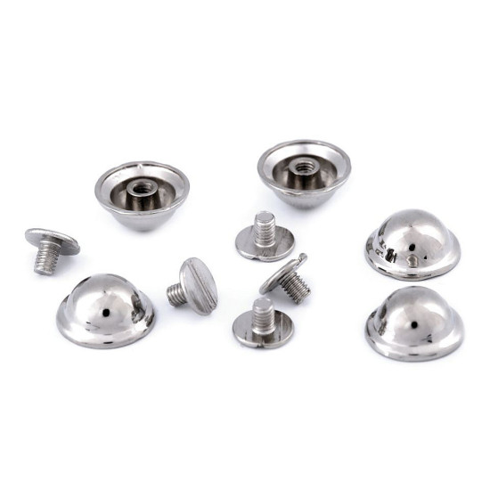 Decorative screw rivet / bottom bag feet ø13 mm - Black varnish (20 Pairs) Decorative screw rivet / bottom bag feet ø13 mm - Black varnish (20 Pairs)