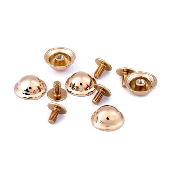 Decorative screw rivet / bottom bag feet ø13 mm - Black varnish (20 Pairs) Decorative screw rivet / bottom bag feet ø13 mm - Black varnish (20 Pairs)