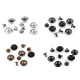 Decorative screw rivet / bottom bag feet ø13 mm - Black varnish (20 Pairs) Decorative screw rivet / bottom bag feet ø13 mm - Black varnish (20 Pairs)