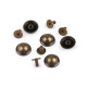 Decorative screw rivet / bottom bag feet ø13 mm - Black varnish (20 Pairs) Decorative screw rivet / bottom bag feet ø13 mm - Black varnish (20 Pairs)