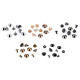 Decorative screw stud / bottom bag feet ø9.5 mm - Black varnish (100 Pairs) Decorative screw stud / bottom bag feet ø9.5 mm - Black varnish (100 Pairs)