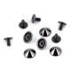 Decorative screw stud / bottom bag feet ø9.5 mm - Black varnish (100 Pairs) Decorative screw stud / bottom bag feet ø9.5 mm - Black varnish (100 Pairs)