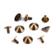 Decorative screw stud / bottom bag feet ø9.5 mm - Black varnish (100 Pairs) Decorative screw stud / bottom bag feet ø9.5 mm - Black varnish (100 Pairs)