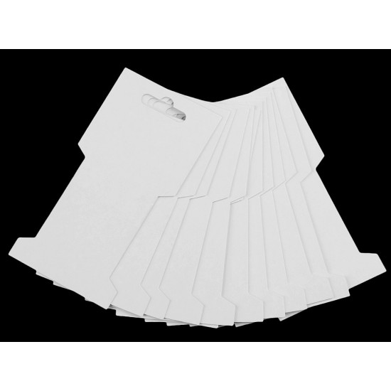 Karta papierowa 6,6x13,2 cm - White (250 Sztuki) Karta papierowa 6,6x13,2 cm - White (250 Sztuki)