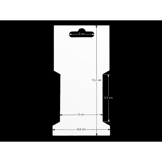 Karta papierowa 6,6x13,2 cm - White (250 Sztuki) Karta papierowa 6,6x13,2 cm - White (250 Sztuki)