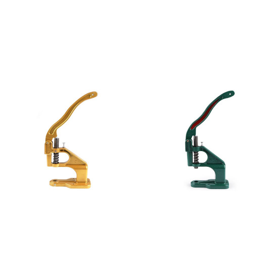 Hand press machine for grommets, eyelets, rivets, studs - Dark green (1 Piece) Hand press machine for grommets, eyelets, rivets, studs - Dark green (1 Piece)