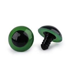 Oczy do zabawek z zatyczką ø20 mm - Zielony (100 Zestawy)