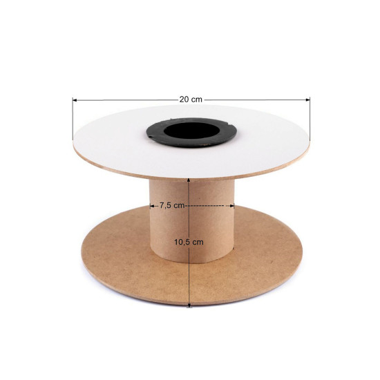 Bobină / mosor din carton, ø20 cm - Maro natural (5 Bucăți) Bobină / mosor din carton, ø20 cm - Maro natural (5 Bucăți)