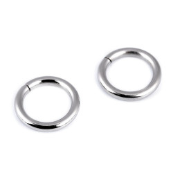 Kółko metalowe ø15 mm - Nikiel (10 Sztuki)
