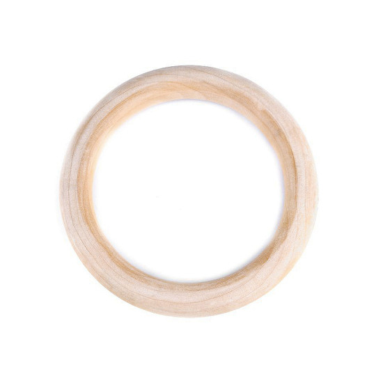 Kółko drewniane / macrame / uszy do torebki, zewnętrzna ø11,2 mm - Naturalny jasny (1 Sztuka) Kółko drewniane / macrame / uszy do torebki, zewnętrzna ø11,2 mm - Naturalny jasny (1 Sztuka)