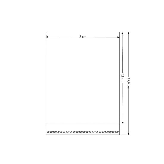 Torby foliowe z paskiem klejącym 8x12 cm - Transparent (100 Sztuki) Torby foliowe z paskiem klejącym 8x12 cm - Transparent (100 Sztuki)