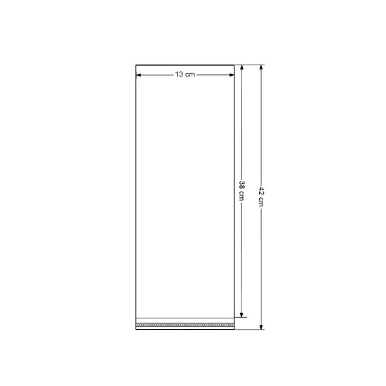 Clear plastic self-adhesive seal bags 13x38 cm - Transparent (11000 Pieces) Clear plastic self-adhesive seal bags 13x38 cm - Transparent (11000 Pieces)