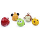 Jingle bells - heart, tiger, bear, frog, monkey - Red (2 Pieces)