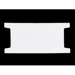 Karta papierowa 6,5x14 cm z wycięciem - White (200 Sztuki)
