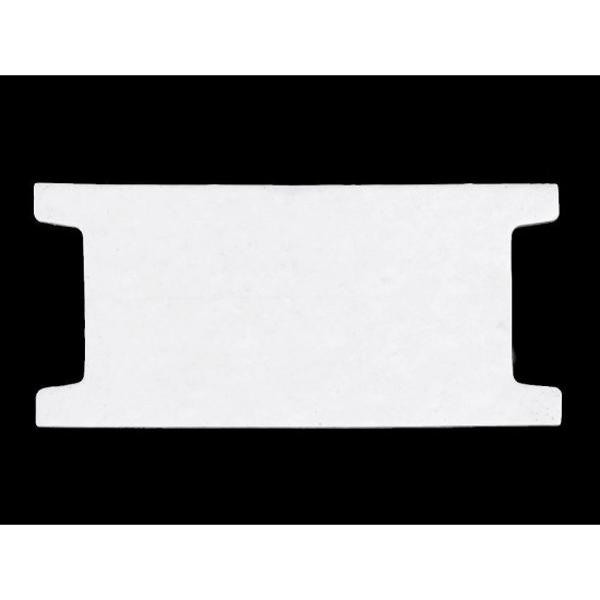 Karta papierowa 6,5x14 cm z wycięciem - White (600 Sztuki) Karta papierowa 6,5x14 cm z wycięciem - White (600 Sztuki)