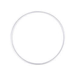 Kółko / obręcz metalowa ø25 cm lekkie aluminium - Srebrny (1 Sztuka)