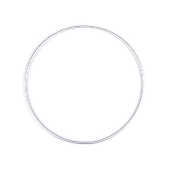Kółko / obręcz metalowa ø25 cm lekkie aluminium - Srebrny (1 Sztuka) Kółko / obręcz metalowa ø25 cm lekkie aluminium - Srebrny (1 Sztuka)
