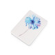 Cosmetic pocket mirror - flower - Azure blue (1 Piece) Cosmetic pocket mirror - flower - Azure blue (1 Piece)