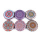 Cosmetic pocket mirror - mandala - Lightbeige (1 Piece) Cosmetic pocket mirror - mandala - Lightbeige (1 Piece)