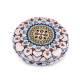 Cosmetic pocket mirror - mandala - Lightbeige (1 Piece) Cosmetic pocket mirror - mandala - Lightbeige (1 Piece)