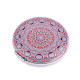 Cosmetic pocket mirror - mandala - Lightbeige (1 Piece) Cosmetic pocket mirror - mandala - Lightbeige (1 Piece)