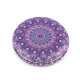 Cosmetic pocket mirror - mandala - Lightbeige (1 Piece) Cosmetic pocket mirror - mandala - Lightbeige (1 Piece)