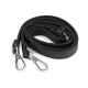Long eco leather strap / handbag strap with snap hooks, width 1.5 cm - Cognac brown (10 Pieces) Long eco leather strap / handbag strap with snap hooks, width 1.5 cm - Cognac brown (10 Pieces)