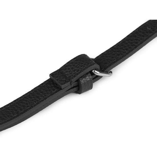 Long eco leather strap / handbag strap with snap hooks, width 1.5 cm - Cognac brown (10 Pieces) Long eco leather strap / handbag strap with snap hooks, width 1.5 cm - Cognac brown (10 Pieces)