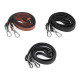 Long eco leather strap / handbag strap with snap hooks, width 1.5 cm - Cognac brown (10 Pieces) Long eco leather strap / handbag strap with snap hooks, width 1.5 cm - Cognac brown (10 Pieces)