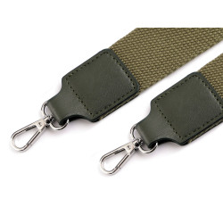 Bandoulière avec mousquetons, largeur 3,8 cm - Kaki (1 Pièce)