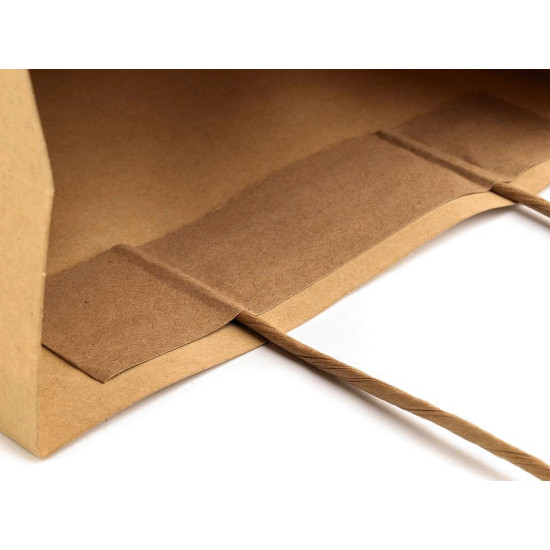 Borsa di carta, dimensioni: 26 x 32 cm - Marrone naturale (100 Pezzi) Borsa di carta, dimensioni: 26 x 32 cm - Marrone naturale (100 Pezzi)