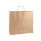 Torebka papierowa 40x43 cm - Naturalny brąz (100 Sztuki)