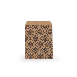 Torebka papierowa 9,5x14 cm - Naturalny brąz (100 Sztuki)