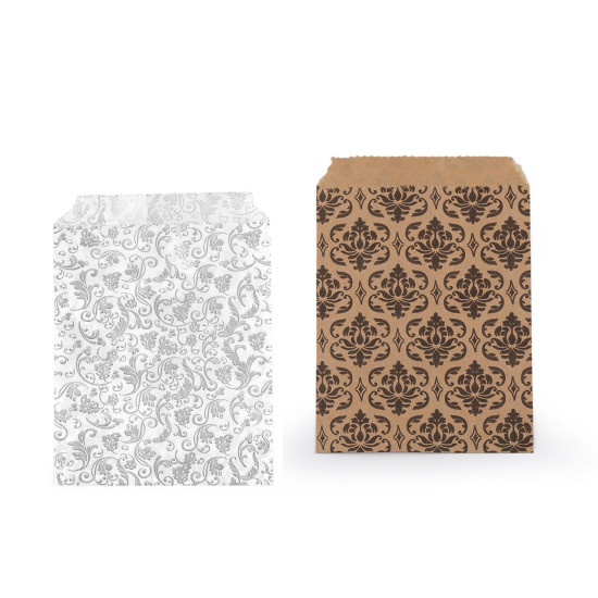 Torebka papierowa 9,5x14 cm - Szary (100 Sztuki) Torebka papierowa 9,5x14 cm - Szary (100 Sztuki)